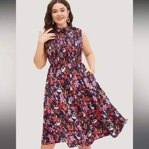 Floral calf length dress from BloomChic. US size 14-16. Never worn